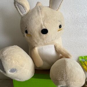 Cream Plush Stuffed Bunny Toy